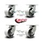 Service Caster 6'' Extra Heavy Duty Semi Steel Cast Iron Caster Set 4 Swivel Locks 2 Brakes, 4PK CRAN-SCC-KP92S630-SSR-SLB-BSL-2-BSL2 - alternate 6
